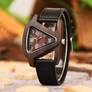 Watch with Leather Strap Quartz  Red Wooden Watches - Image 6