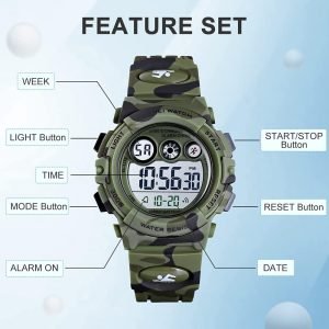 Watches for Kids Digital Sport Waterproof Boys Girls Watch Outdoor Wristwatch - Image 3