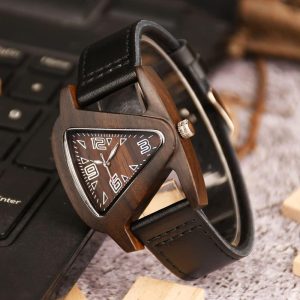 Watch with Leather Strap Quartz  Red Wooden Watches - Image 3