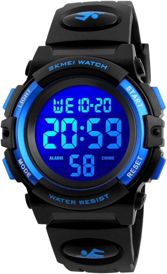 Digital Watch Outdoor Sports 50M Waterproof  Watches Alarm Clock