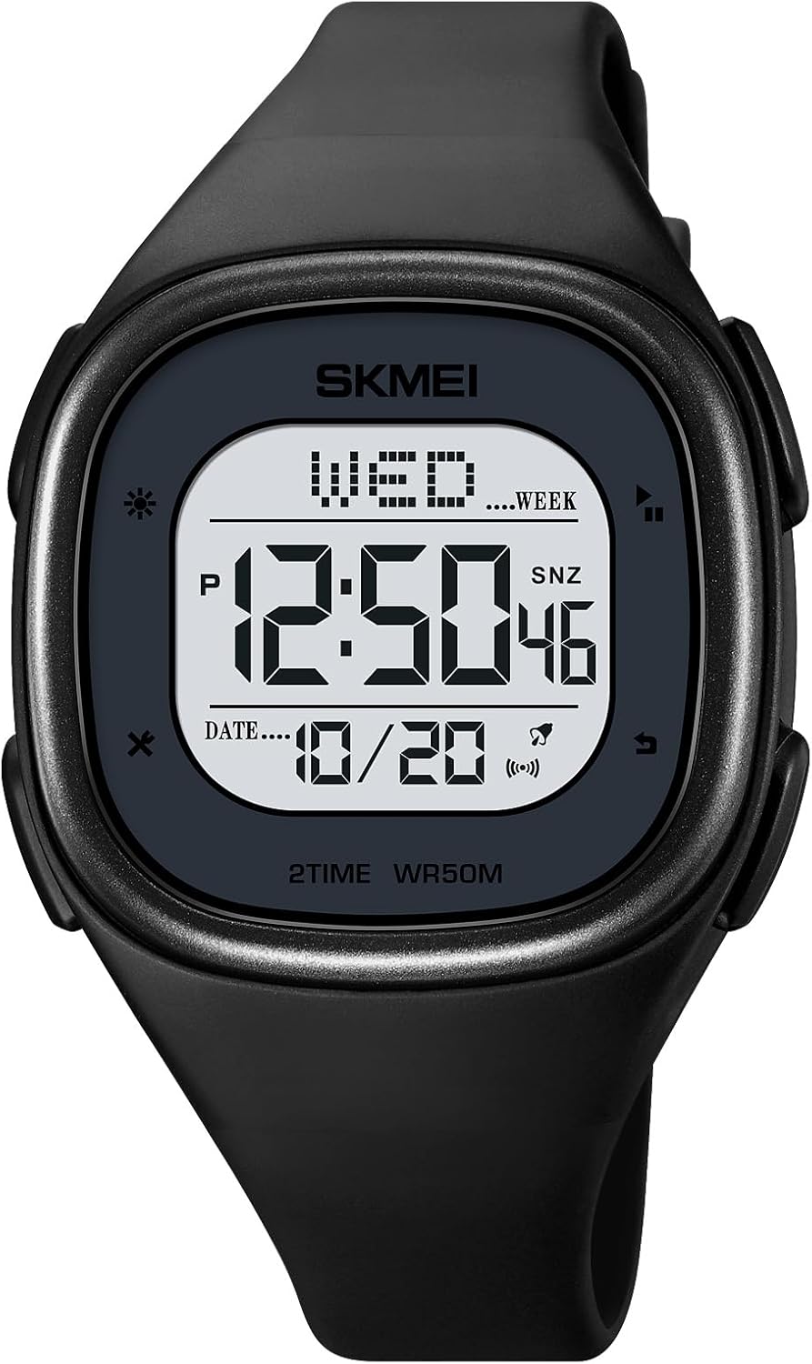 Fashion Multifunction Digital Outdoor Sport Wrist Watches for Women Waterproof Alarm Watches