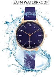 Women Watches Leather Mesh Strap Round Case Analog Fashion Ladies Wrist Watches - Image 6