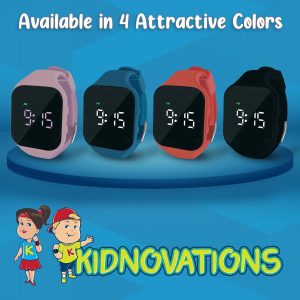 Rechargeable Water-Resistant Digital Watch Time Gift for Kids, Blue - Image 6
