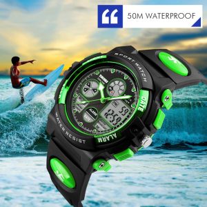 Dayllon Kids Digital Watch Outdoor Sports 50M Waterproof Electronic Watches Alarm Clock 12/24 H Stopwatch Calendar Boy Girl Wristwatch - Image 5