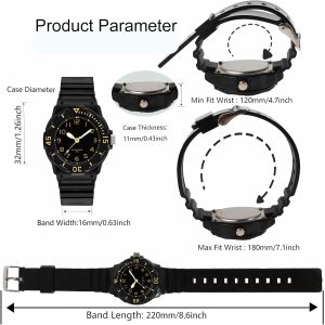 Waterproof Children Quartz Watch,Soft Strap,Easy to Read Watch for Kids - Image 5