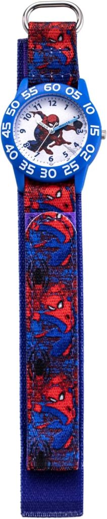 MARVEL Spider-Man Kids' Plastic Time Teacher Analog Quartz Nylon Strap Watch - Image 5