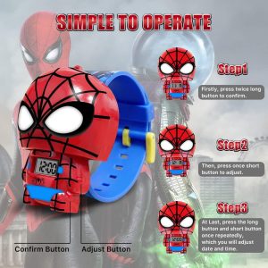 Kids Watch, Toddler Watch, Superhero Kids Toy Watch Digital Quartz Plastic for Boys Girls,Kids Gift for Birthday,Christmas,Easter - Image 5