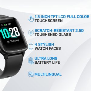 Smart Watch Heart Rate Sleep Monitor Waterproof Activity Fitness - Image 2