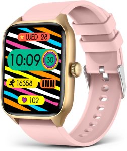 Smart Watches for Women, Activity Fitness Tracker 1.96" HD Full Touch Screen with Heart Rate