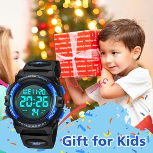 Digital Sport Outdoor Multifunctional Chronograph LED Waterproof Alarm Calendar Watch - Image 3