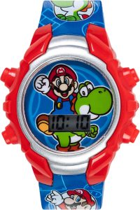 Accutime Super Mario Kids Digital Watch with Yoshi, LED Light Show, Soft Silicone Strap, Durable Kid-Friendly Design, Fun Time-Telling for Boys and Girls - Image 7